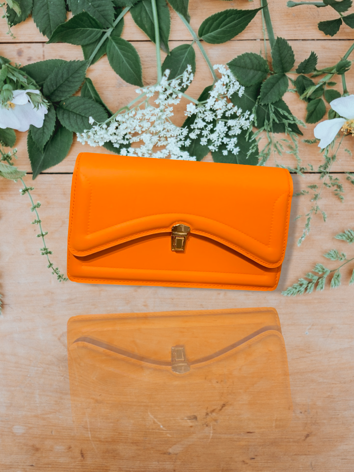 Elegant Women’s Clutch Handbag – Orange